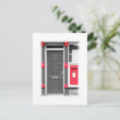 Deur en briefbox briefkaart (Staand voorkant)