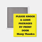 DEUR MAGNET VOOR LEVERINGEN MAGNEET (Voorkant / Achterkant)