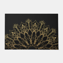 Deur Mat - Golden Bee Mandala