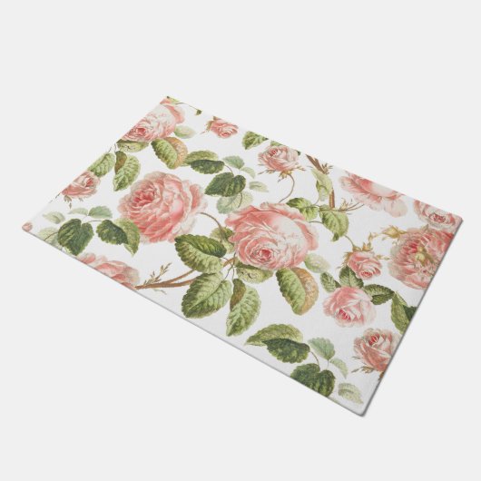 DEUR MAT: ROZEN DEURMAT (Schuin)