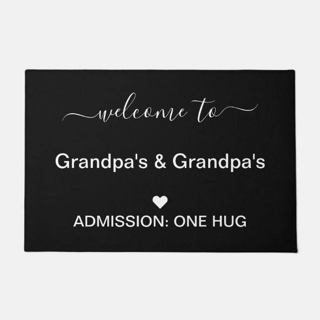 Deur Mat Welkom bij opa's (Voorkant)
