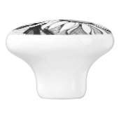 DEUR TREKT DAISY ONTWERP KERAMISCHE KNOP (Zijkant)