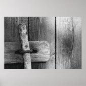 Deur van de oude schuur 4 poster (Voorkant)