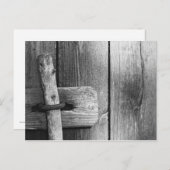 Deur van oude schuur 4 briefkaart (Voorkant / Achterkant)