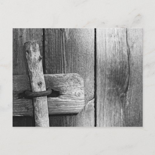 Deur van oude schuur 4 briefkaart (Voorkant)