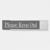 Deurbord "Houd alsjeblieft buiten" Deurbordje (Voorkant)