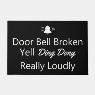 Deurdeur Bell Broken Doormat Deurmat