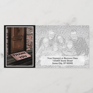 deurdrempel met bedankje bedankkaart