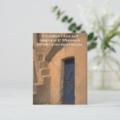 Deuren sluiten briefkaart (Staand voorkant)