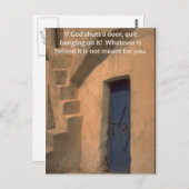 Deuren sluiten briefkaart (Voorkant / Achterkant)