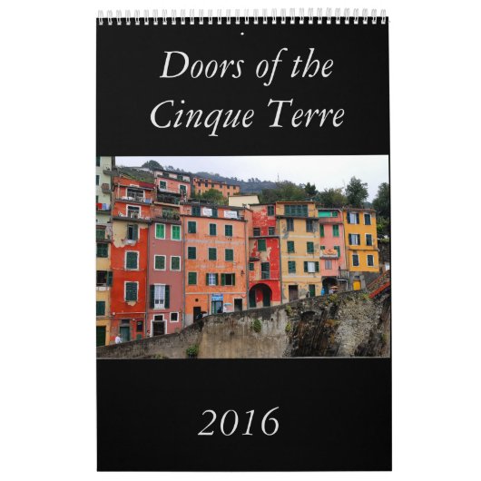 Deuren van de agenda van de Cinque Terre 2016 Kalender (Hoes)