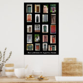 Deuren van Historic St. Augustine, Florida Poster (Keuken)