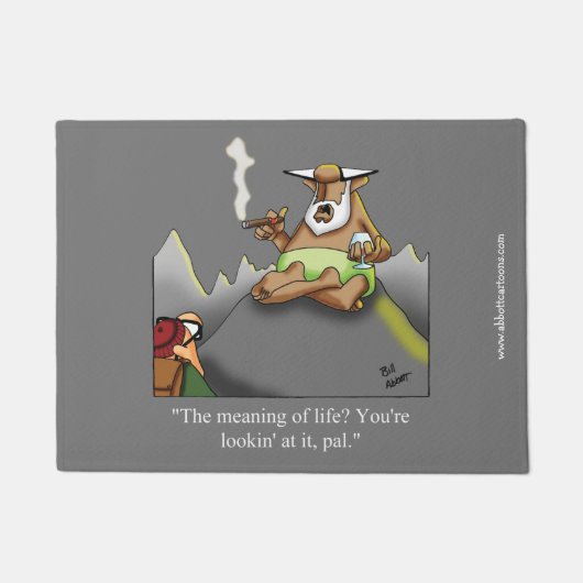 Deuren van Humor voor pensionering Deurmat (Voorkant)