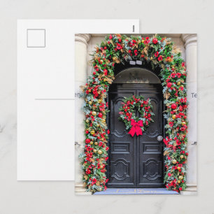 Deuren van Londen: Een Festive Kerstkaart Feestdagenkaart