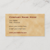   deurklopper #1D algemeen doel Visitekaartje (Achterkant)