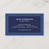  deurklopper Logo Blue Border Visitekaartje (Achterkant)