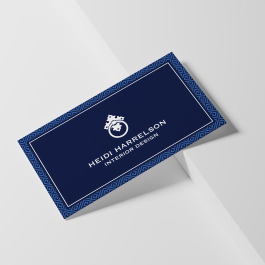  deurklopper Logo Blue Border Visitekaartje