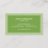  Deurklopper Logo Groene Rand Visitekaartje (Achterkant)