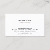  Deurklopper Logo op Wit Visitekaartje (Achterkant)