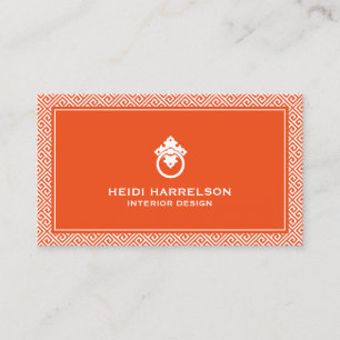 deurklopper Logo Oranje rand Visitekaartje
