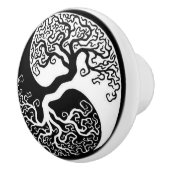 deurknoppen: Yin yang Keramische Knop (Rechts)