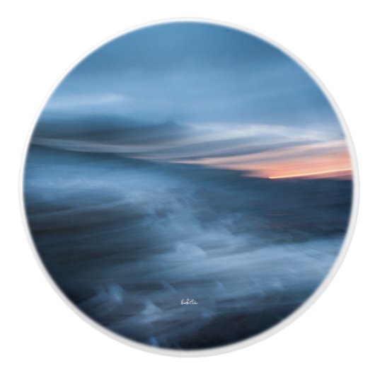 deurkruk, abstracte foto keramische knop (Voorkant)