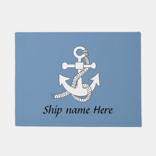 Deurmat - Bevestiging met verzendnaam (Voorkant)