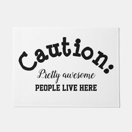 Deurmat - geweldige mensen (Voorkant)