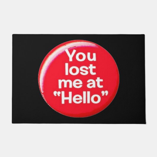 Deurmat Grappig citaat dat je me kwijt bent (Voorkant)