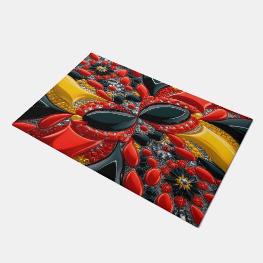 Deurmat met Duitsland Kleuren ontwerp (Schuin)