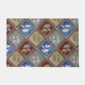 Deurmat met kraftsman Gingko tiles (Voorkant)