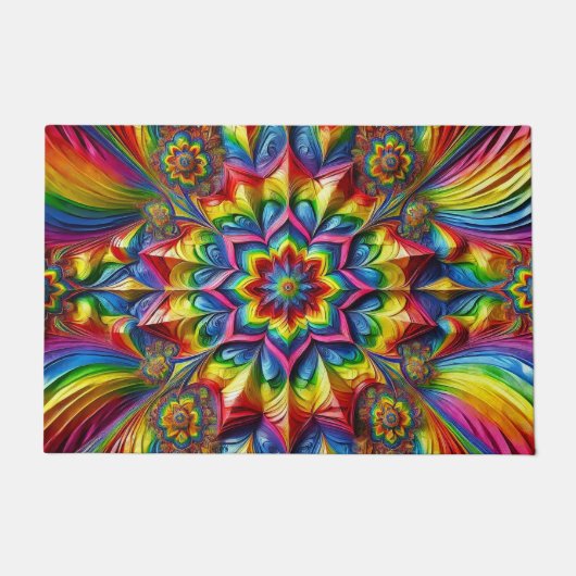 Deurmat met LGBTQ Kleuren ontwerp (Voorkant)