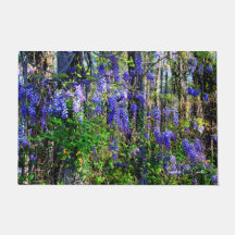 Deurmat met ontwerp van de Wisteria