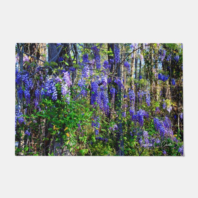 Deurmat met ontwerp van de Wisteria (Voorkant)