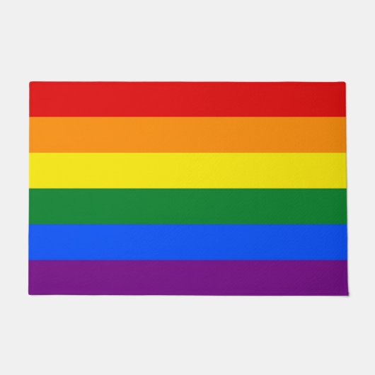 Deurmat met Rainbow Pride Vlag van LGBT (Voorkant)