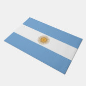Deurmat met vlag van Argentinië (Schuin)
