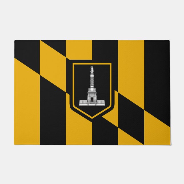 Deurmat met vlag van Baltimore City (Voorkant)