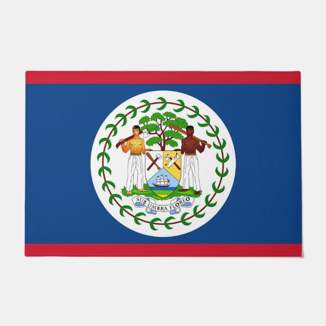 Deurmat met Vlag van Belize (Voorkant)