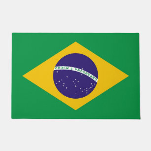 Deurmat met vlag van Brazilië
