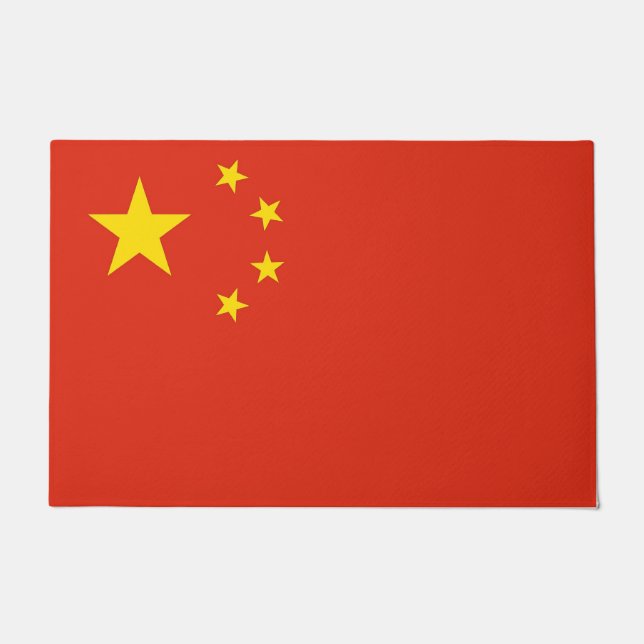 Deurmat met vlag van China (Voorkant)