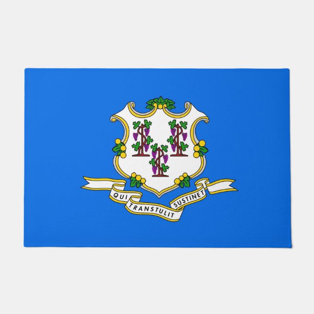 Deurmat met vlag van Connecticut State, Verenigde  (Voorkant)