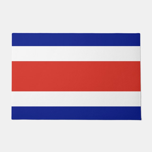 Deurmat met vlag van Costa Rica (Voorkant)