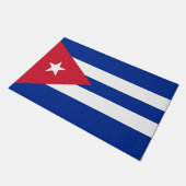 Deurmat met vlag van Cuba (Schuin)