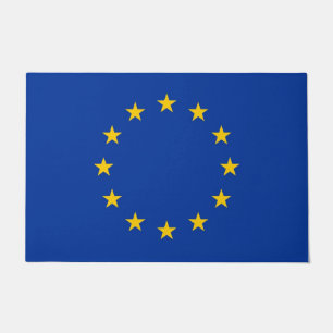 Deurmat met vlag van de Europese Unie
