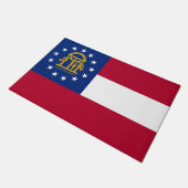 Deurmat met vlag van de staat Georgië, VS (Schuin)