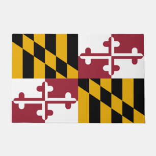 Deurmat met vlag van de staat Maryland, VS