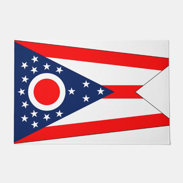 Deurmat met vlag van de staat Ohio, VS (Voorkant)