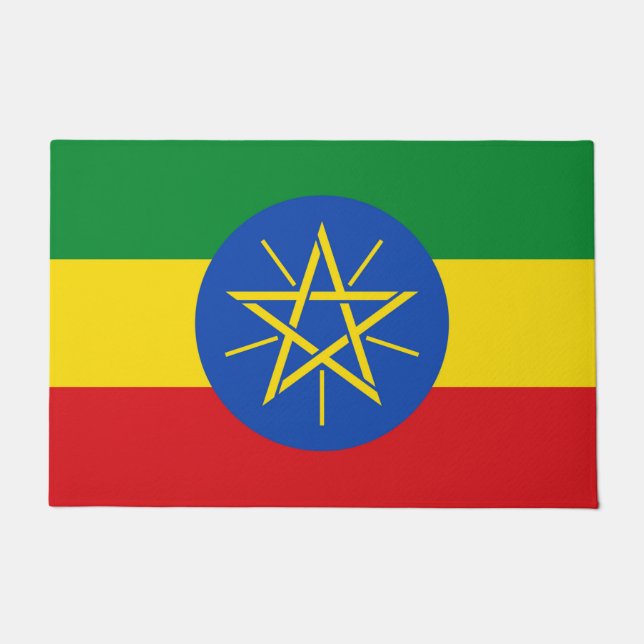 Deurmat met vlag van Ethiopië (Voorkant)