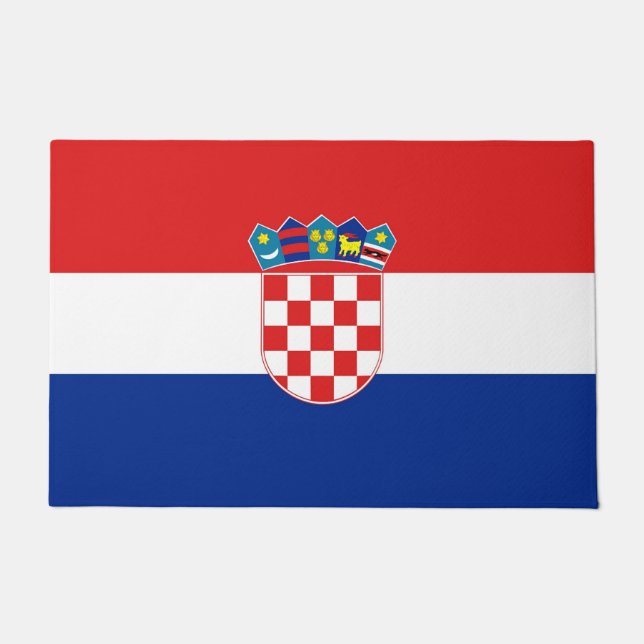 Deurmat met vlag van Kroatië (Voorkant)