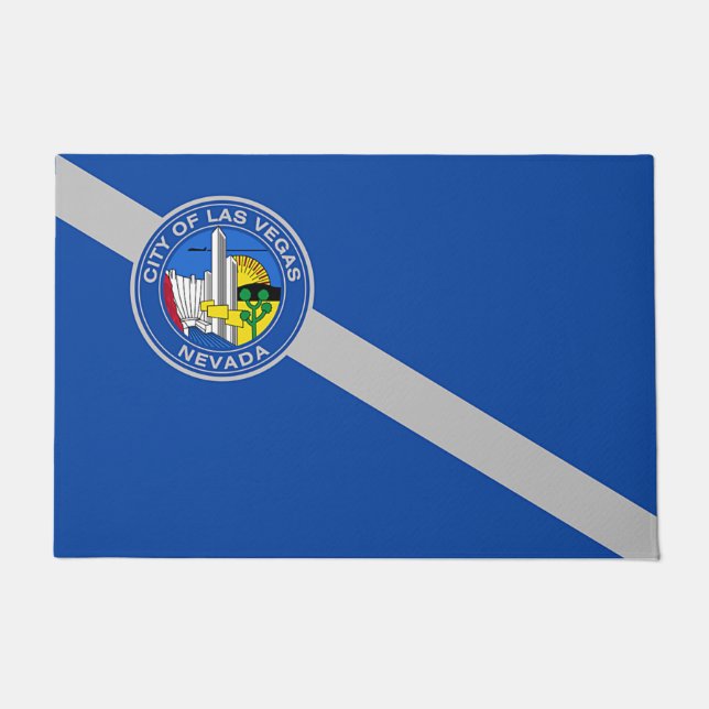 Deurmat met vlag van Las Vegas City (Voorkant)